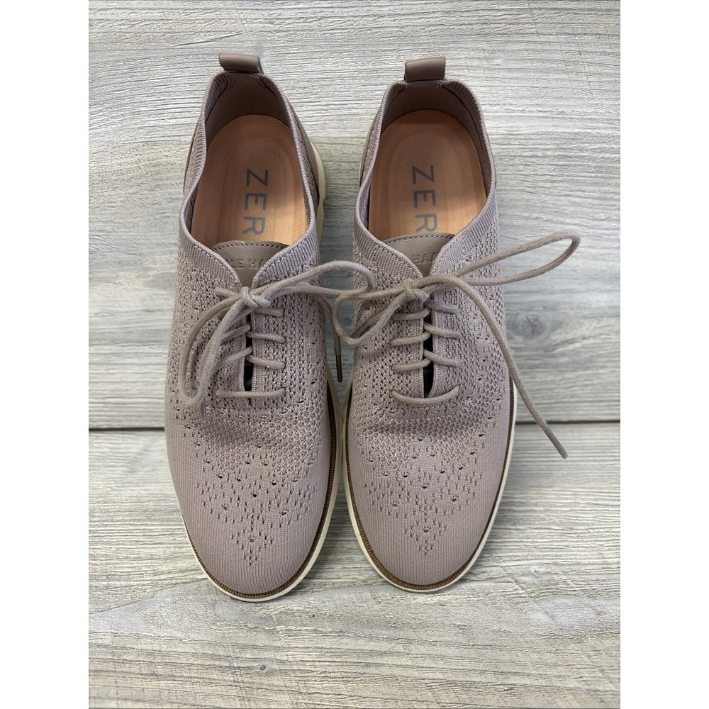 Cole Haan Shoes Womens 8B OriginalGrand Stitchlite Oxford Taupe Lace Up (c5)